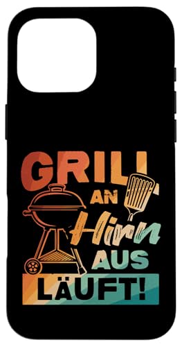 Grillen An Hirn Aus Grill An Spruch Vatertag Papa Für Männer Hülle für iPhone 16 Pro Max Grillen An Hirn Aus Grill An Spruch Vatertag Papa Für Männer Hülle für iPhone 16 Pro Max von Grillen Papa Hirn Aus BBQ Vatertag Geschenk Lustig