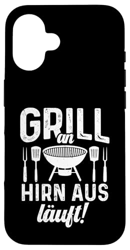 Grillen An Hirn Aus Grill An Spruch Vatertag Papa Für Männer Hülle für iPhone 16 Grillen An Hirn Aus Grill An Spruch Vatertag Papa Für Männer Hülle für iPhone 16 von Grillen Papa Hirn Aus BBQ Vatertag Geschenk Lustig