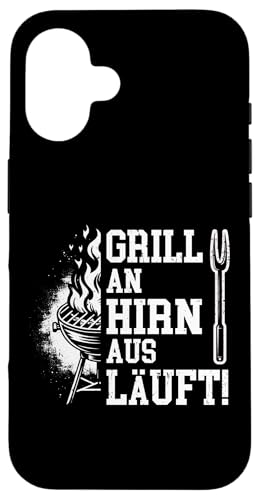 Grillen An Hirn Aus Grill An Spruch Vatertag Papa Für Männer Hülle für iPhone 16 Grillen An Hirn Aus Grill An Spruch Vatertag Papa Für Männer Hülle für iPhone 16 von Grillen Papa Hirn Aus BBQ Vatertag Geschenk Lustig