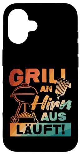 Grillen An Hirn Aus Grill An Spruch Vatertag Papa Für Männer Hülle für iPhone 16 Grillen An Hirn Aus Grill An Spruch Vatertag Papa Für Männer Hülle für iPhone 16 von Grillen Papa Hirn Aus BBQ Vatertag Geschenk Lustig