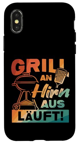 Grillen An Hirn Aus Grill An Spruch Vatertag Papa Für Männer Hülle für iPhone X/XS Grillen An Hirn Aus Grill An Spruch Vatertag Papa Für Männer Hülle für iPhone X/XS von Grillen Papa Hirn Aus BBQ Vatertag Geschenk Lustig