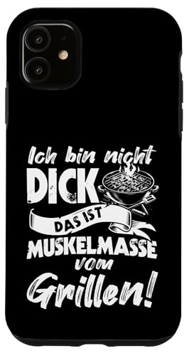Grillen Muskelmasse vom Grillen Männer Vatertag Spruch Hülle für iPhone 11 Grillen Muskelmasse vom Grillen Männer Vatertag Spruch Hülle für iPhone 11 von Grillen Papa Muskelmasse BBQ Vatertag Geschenk