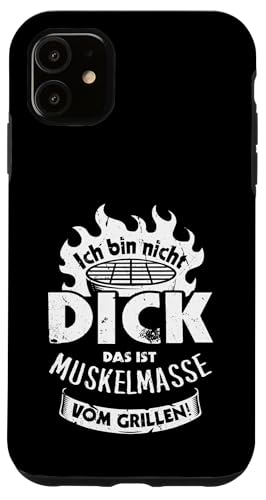 Grillen Muskelmasse vom Grillen Männer Vatertag Spruch Hülle für iPhone 11 Grillen Muskelmasse vom Grillen Männer Vatertag Spruch Hülle für iPhone 11 von Grillen Papa Muskelmasse BBQ Vatertag Geschenk