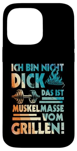 Grillen Muskelmasse vom Grillen Männer Vatertag Spruch Hülle für iPhone 14 Pro Max Grillen Muskelmasse vom Grillen Männer Vatertag Spruch Hülle für iPhone 14 Pro Max von Grillen Papa Muskelmasse BBQ Vatertag Geschenk
