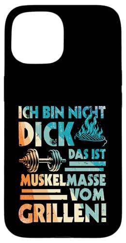 Grillen Muskelmasse vom Grillen Männer Vatertag Spruch Hülle für iPhone 15 Grillen Muskelmasse vom Grillen Männer Vatertag Spruch Hülle für iPhone 15 von Grillen Papa Muskelmasse BBQ Vatertag Geschenk