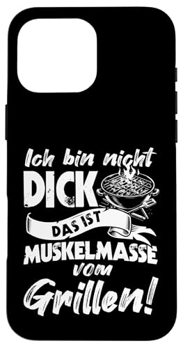 Grillen Muskelmasse vom Grillen Männer Vatertag Spruch Hülle für iPhone 16 Pro Max Grillen Muskelmasse vom Grillen Männer Vatertag Spruch Hülle für iPhone 16 Pro Max von Grillen Papa Muskelmasse BBQ Vatertag Geschenk