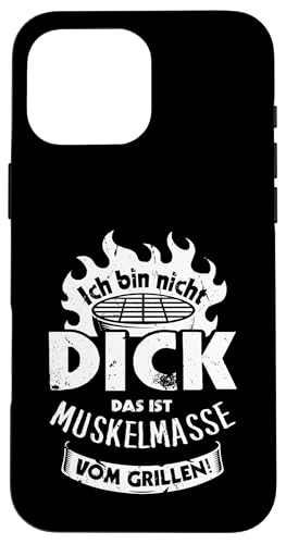 Grillen Muskelmasse vom Grillen Männer Vatertag Spruch Hülle für iPhone 16 Pro Max Grillen Muskelmasse vom Grillen Männer Vatertag Spruch Hülle für iPhone 16 Pro Max von Grillen Papa Muskelmasse BBQ Vatertag Geschenk