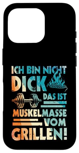 Grillen Muskelmasse vom Grillen Männer Vatertag Spruch Hülle für iPhone 16 Pro Grillen Muskelmasse vom Grillen Männer Vatertag Spruch Hülle für iPhone 16 Pro von Grillen Papa Muskelmasse BBQ Vatertag Geschenk