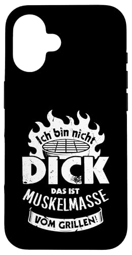 Grillen Muskelmasse vom Grillen Männer Vatertag Spruch Hülle für iPhone 16 Grillen Muskelmasse vom Grillen Männer Vatertag Spruch Hülle für iPhone 16 von Grillen Papa Muskelmasse BBQ Vatertag Geschenk