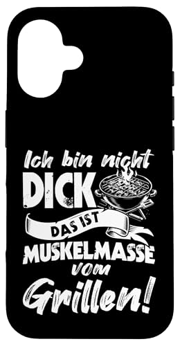 Grillen Muskelmasse vom Grillen Männer Vatertag Spruch Hülle für iPhone 16 Grillen Muskelmasse vom Grillen Männer Vatertag Spruch Hülle für iPhone 16 von Grillen Papa Muskelmasse BBQ Vatertag Geschenk