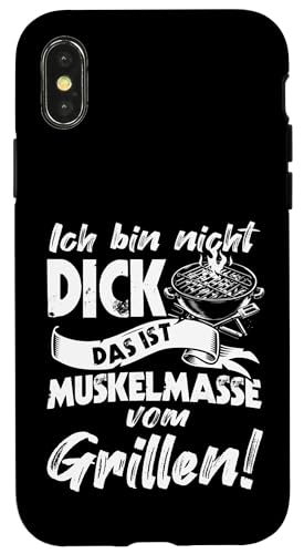 Grillen Muskelmasse vom Grillen Männer Vatertag Spruch Hülle für iPhone X/XS Grillen Muskelmasse vom Grillen Männer Vatertag Spruch Hülle für iPhone X/XS von Grillen Papa Muskelmasse BBQ Vatertag Geschenk