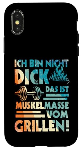 Grillen Muskelmasse vom Grillen Männer Vatertag Spruch Hülle für iPhone X/XS Grillen Muskelmasse vom Grillen Männer Vatertag Spruch Hülle für iPhone X/XS von Grillen Papa Muskelmasse BBQ Vatertag Geschenk