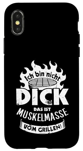 Grillen Muskelmasse vom Grillen Männer Vatertag Spruch Hülle für iPhone X/XS Grillen Muskelmasse vom Grillen Männer Vatertag Spruch Hülle für iPhone X/XS von Grillen Papa Muskelmasse BBQ Vatertag Geschenk