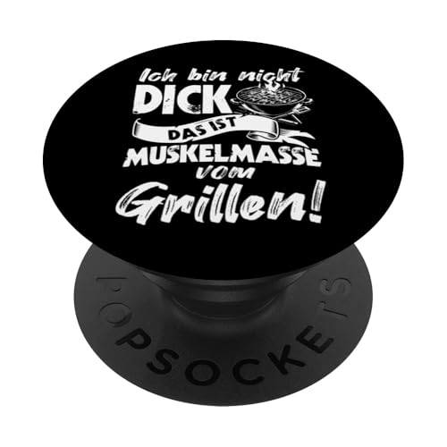Grillen Muskelmasse vom Grillen Männer Vatertag Spruch PopSockets Klebender PopGrip Grillen Muskelmasse vom Grillen Männer Vatertag Spruch PopSockets Klebender PopGrip von Grillen Papa Muskelmasse BBQ Vatertag Geschenk