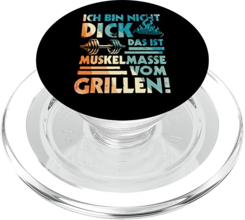 Grillen Muskelmasse vom Grillen Männer Vatertag Spruch PopSockets PopGrip für MagSafe Grillen Muskelmasse vom Grillen Männer Vatertag Spruch PopSockets PopGrip für MagSafe von Grillen Papa Muskelmasse BBQ Vatertag Geschenk
