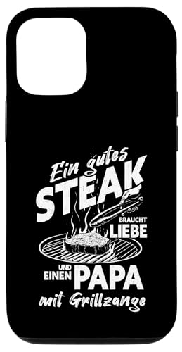 Grillen Steak Liebe Papa mit Grillzange Vatertag Männer Hülle für iPhone 12/12 Pro Grillen Steak Liebe Papa mit Grillzange Vatertag Männer Hülle für iPhone 12/12 Pro von Grillen Papa Steak Liebe Grillzange Vatertag BBQ