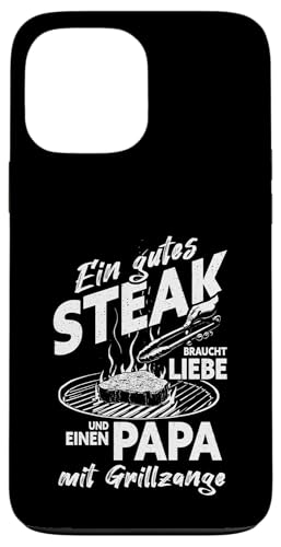 Grillen Steak Liebe Papa mit Grillzange Vatertag Männer Hülle für iPhone 13 Pro Max Grillen Steak Liebe Papa mit Grillzange Vatertag Männer Hülle für iPhone 13 Pro Max von Grillen Papa Steak Liebe Grillzange Vatertag BBQ
