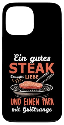 Grillen Steak Liebe Papa mit Grillzange Vatertag Männer Hülle für iPhone 13 Pro Max Grillen Steak Liebe Papa mit Grillzange Vatertag Männer Hülle für iPhone 13 Pro Max von Grillen Papa Steak Liebe Grillzange Vatertag BBQ