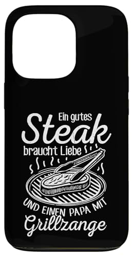 Grillen Steak Liebe Papa mit Grillzange Vatertag Männer Hülle für iPhone 13 Pro Grillen Steak Liebe Papa mit Grillzange Vatertag Männer Hülle für iPhone 13 Pro von Grillen Papa Steak Liebe Grillzange Vatertag BBQ