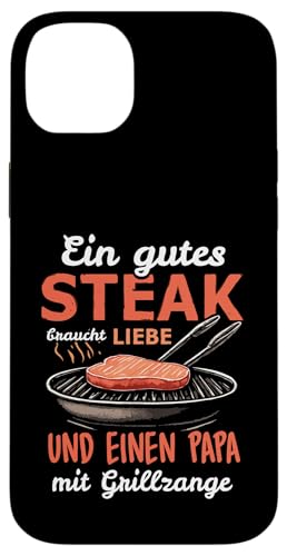 Grillen Steak Liebe Papa mit Grillzange Vatertag Männer Hülle für iPhone 14 Plus Grillen Steak Liebe Papa mit Grillzange Vatertag Männer Hülle für iPhone 14 Plus von Grillen Papa Steak Liebe Grillzange Vatertag BBQ