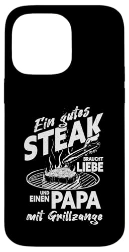 Grillen Steak Liebe Papa mit Grillzange Vatertag Männer Hülle für iPhone 14 Pro Max Grillen Steak Liebe Papa mit Grillzange Vatertag Männer Hülle für iPhone 14 Pro Max von Grillen Papa Steak Liebe Grillzange Vatertag BBQ