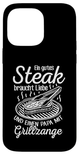 Grillen Steak Liebe Papa mit Grillzange Vatertag Männer Hülle für iPhone 14 Pro Max Grillen Steak Liebe Papa mit Grillzange Vatertag Männer Hülle für iPhone 14 Pro Max von Grillen Papa Steak Liebe Grillzange Vatertag BBQ