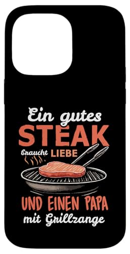 Grillen Steak Liebe Papa mit Grillzange Vatertag Männer Hülle für iPhone 14 Pro Max Grillen Steak Liebe Papa mit Grillzange Vatertag Männer Hülle für iPhone 14 Pro Max von Grillen Papa Steak Liebe Grillzange Vatertag BBQ