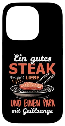 Grillen Steak Liebe Papa mit Grillzange Vatertag Männer Hülle für iPhone 14 Pro Grillen Steak Liebe Papa mit Grillzange Vatertag Männer Hülle für iPhone 14 Pro von Grillen Papa Steak Liebe Grillzange Vatertag BBQ