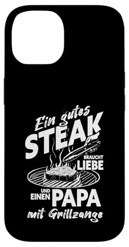 Grillen Steak Liebe Papa mit Grillzange Vatertag Männer Hülle für iPhone 14 Grillen Steak Liebe Papa mit Grillzange Vatertag Männer Hülle für iPhone 14 von Grillen Papa Steak Liebe Grillzange Vatertag BBQ