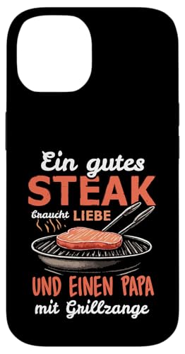 Grillen Steak Liebe Papa mit Grillzange Vatertag Männer Hülle für iPhone 14 Grillen Steak Liebe Papa mit Grillzange Vatertag Männer Hülle für iPhone 14 von Grillen Papa Steak Liebe Grillzange Vatertag BBQ