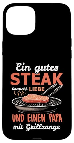 Grillen Steak Liebe Papa mit Grillzange Vatertag Männer Hülle für iPhone 15 Plus Grillen Steak Liebe Papa mit Grillzange Vatertag Männer Hülle für iPhone 15 Plus von Grillen Papa Steak Liebe Grillzange Vatertag BBQ