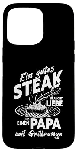 Grillen Steak Liebe Papa mit Grillzange Vatertag Männer Hülle für iPhone 15 Pro Max Grillen Steak Liebe Papa mit Grillzange Vatertag Männer Hülle für iPhone 15 Pro Max von Grillen Papa Steak Liebe Grillzange Vatertag BBQ