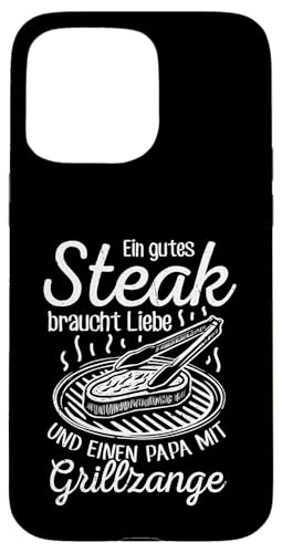 Grillen Steak Liebe Papa mit Grillzange Vatertag Männer Hülle für iPhone 15 Pro Max Grillen Steak Liebe Papa mit Grillzange Vatertag Männer Hülle für iPhone 15 Pro Max von Grillen Papa Steak Liebe Grillzange Vatertag BBQ