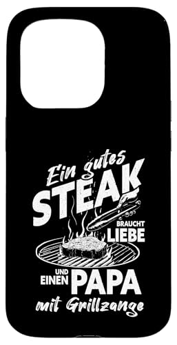 Grillen Steak Liebe Papa mit Grillzange Vatertag Männer Hülle für iPhone 15 Pro Grillen Steak Liebe Papa mit Grillzange Vatertag Männer Hülle für iPhone 15 Pro von Grillen Papa Steak Liebe Grillzange Vatertag BBQ