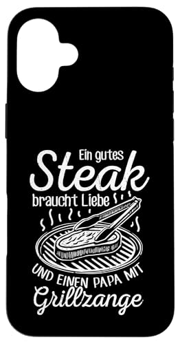 Grillen Steak Liebe Papa mit Grillzange Vatertag Männer Hülle für iPhone 16 Plus Grillen Steak Liebe Papa mit Grillzange Vatertag Männer Hülle für iPhone 16 Plus von Grillen Papa Steak Liebe Grillzange Vatertag BBQ