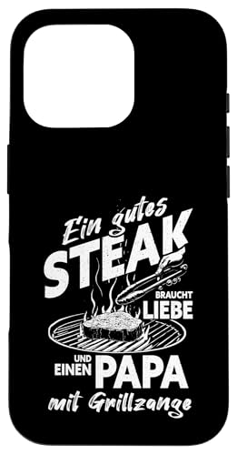 Grillen Steak Liebe Papa mit Grillzange Vatertag Männer Hülle für iPhone 16 Pro Grillen Steak Liebe Papa mit Grillzange Vatertag Männer Hülle für iPhone 16 Pro von Grillen Papa Steak Liebe Grillzange Vatertag BBQ