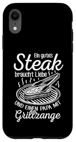 Grillen Steak Liebe Papa mit Grillzange Vatertag Männer Hülle für iPhone XR Grillen Steak Liebe Papa mit Grillzange Vatertag Männer Hülle für iPhone XR von Grillen Papa Steak Liebe Grillzange Vatertag BBQ