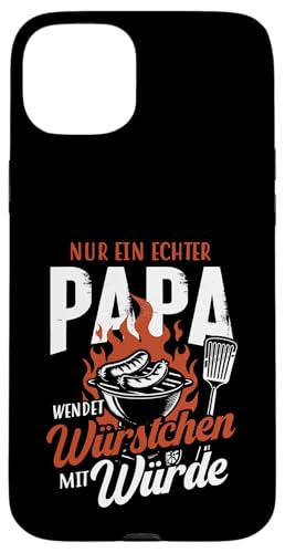 Grillen Nur Ein Echter Papa Wendet Vatertag Männer Papa Hülle für iPhone 15 Plus Grillen Nur Ein Echter Papa Wendet Vatertag Männer Papa Hülle für iPhone 15 Plus von Grillen Papa Würstchen Würde Vatertag Geschenk