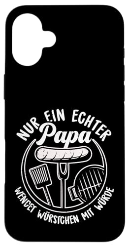 Grillen Nur Ein Echter Papa Wendet Vatertag Männer Papa Hülle für iPhone 16 Plus Grillen Nur Ein Echter Papa Wendet Vatertag Männer Papa Hülle für iPhone 16 Plus von Grillen Papa Würstchen Würde Vatertag Geschenk