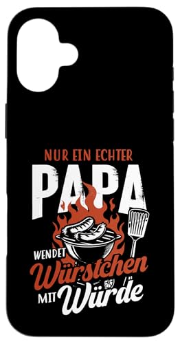 Grillen Nur Ein Echter Papa Wendet Vatertag Männer Papa Hülle für iPhone 16 Plus Grillen Nur Ein Echter Papa Wendet Vatertag Männer Papa Hülle für iPhone 16 Plus von Grillen Papa Würstchen Würde Vatertag Geschenk