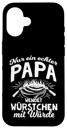 Grillen Nur Ein Echter Papa Wendet Vatertag Männer Papa Hülle für iPhone 16 Grillen Nur Ein Echter Papa Wendet Vatertag Männer Papa Hülle für iPhone 16 von Grillen Papa Würstchen Würde Vatertag Geschenk