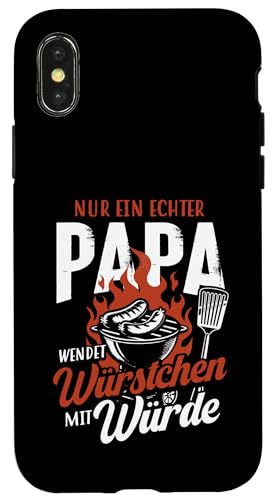 Grillen Nur Ein Echter Papa Wendet Vatertag Männer Papa Hülle für iPhone X/XS Grillen Nur Ein Echter Papa Wendet Vatertag Männer Papa Hülle für iPhone X/XS von Grillen Papa Würstchen Würde Vatertag Geschenk