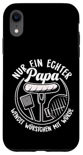 Grillen Nur Ein Echter Papa Wendet Vatertag Männer Papa Hülle für iPhone XR Grillen Nur Ein Echter Papa Wendet Vatertag Männer Papa Hülle für iPhone XR von Grillen Papa Würstchen Würde Vatertag Geschenk