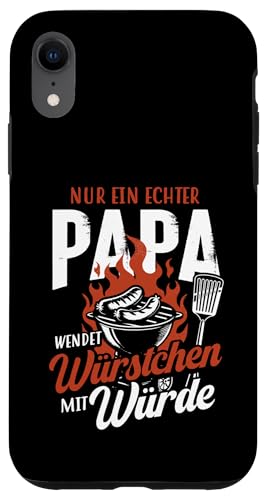 Grillen Nur Ein Echter Papa Wendet Vatertag Männer Papa Hülle für iPhone XR Grillen Nur Ein Echter Papa Wendet Vatertag Männer Papa Hülle für iPhone XR von Grillen Papa Würstchen Würde Vatertag Geschenk