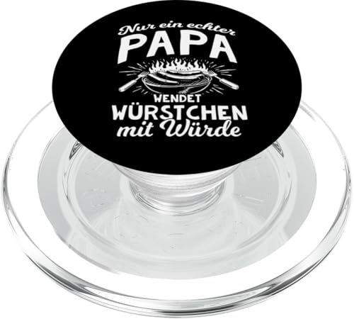 Grillen Nur Ein Echter Papa Wendet Vatertag Männer Papa PopSockets PopGrip für MagSafe Grillen Nur Ein Echter Papa Wendet Vatertag Männer Papa PopSockets PopGrip für MagSafe von Grillen Papa Würstchen Würde Vatertag Geschenk