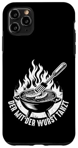 Grillen Der mit der Wurst tanzt BBQ Vatertag Mann Hülle für iPhone 11 Pro Max von Grillen Papa Wurst BBQ Geschenk Vatertag