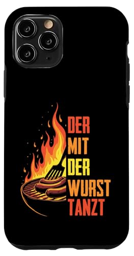 Grillen Der mit der Wurst tanzt BBQ Vatertag Mann Hülle für iPhone 11 Pro Grillen Der mit der Wurst tanzt BBQ Vatertag Mann Hülle für iPhone 11 Pro von Grillen Papa Wurst BBQ Geschenk Vatertag