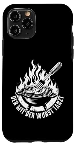 Grillen Der mit der Wurst tanzt BBQ Vatertag Mann Hülle für iPhone 11 Pro von Grillen Papa Wurst BBQ Geschenk Vatertag
