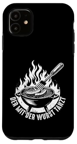 Grillen Der mit der Wurst tanzt BBQ Vatertag Mann Hülle für iPhone 11 Grillen Der mit der Wurst tanzt BBQ Vatertag Mann Hülle für iPhone 11 von Grillen Papa Wurst BBQ Geschenk Vatertag