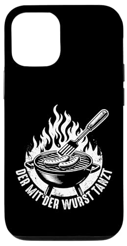 Grillen Der mit der Wurst tanzt BBQ Vatertag Mann Hülle für iPhone 12/12 Pro Grillen Der mit der Wurst tanzt BBQ Vatertag Mann Hülle für iPhone 12/12 Pro von Grillen Papa Wurst BBQ Geschenk Vatertag